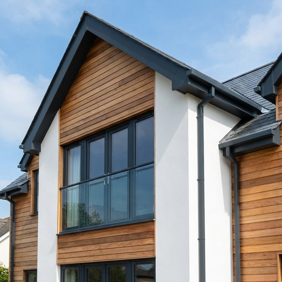 Box Gutter, Fascia and Soffit – RAL 7016
